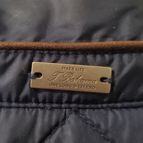 Tommy Bahama Men's Navy Blue Quilted Snap Vest- XXL - Picture 6 of 9